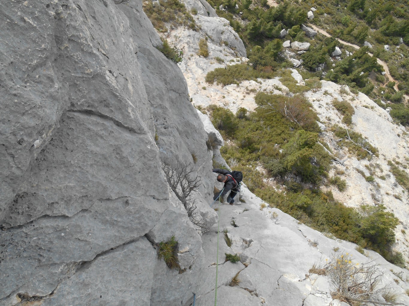 dans le dièdre en 5c du chien qui aboie