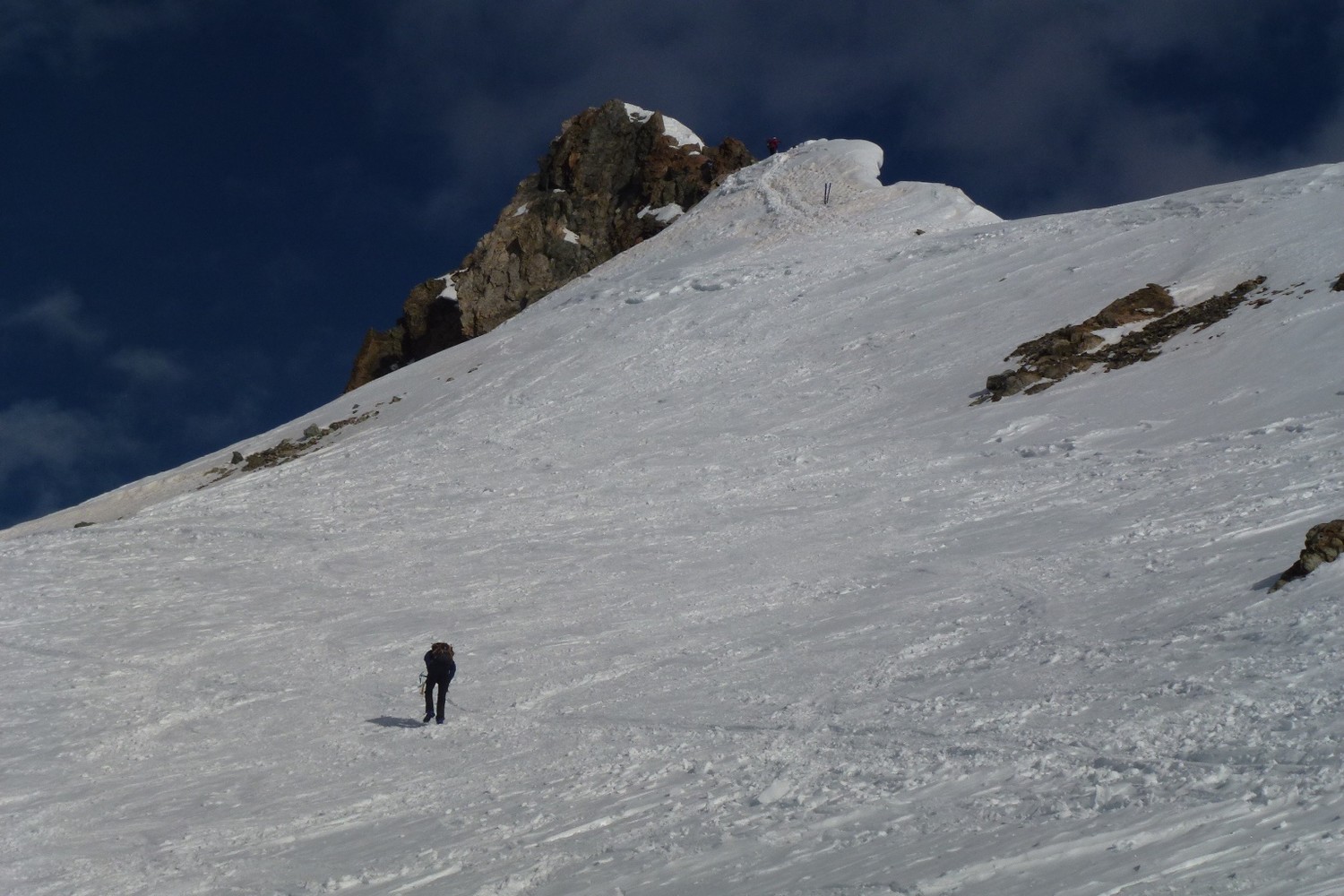 Dernières pentes sous le sommet