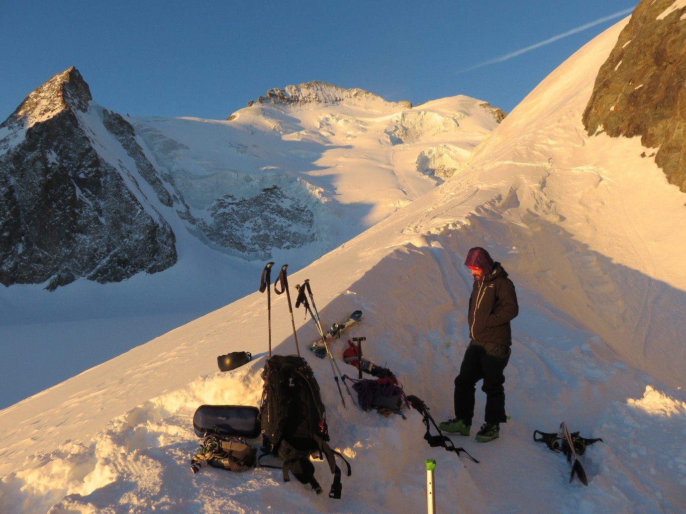 Vue depuis le bivouac