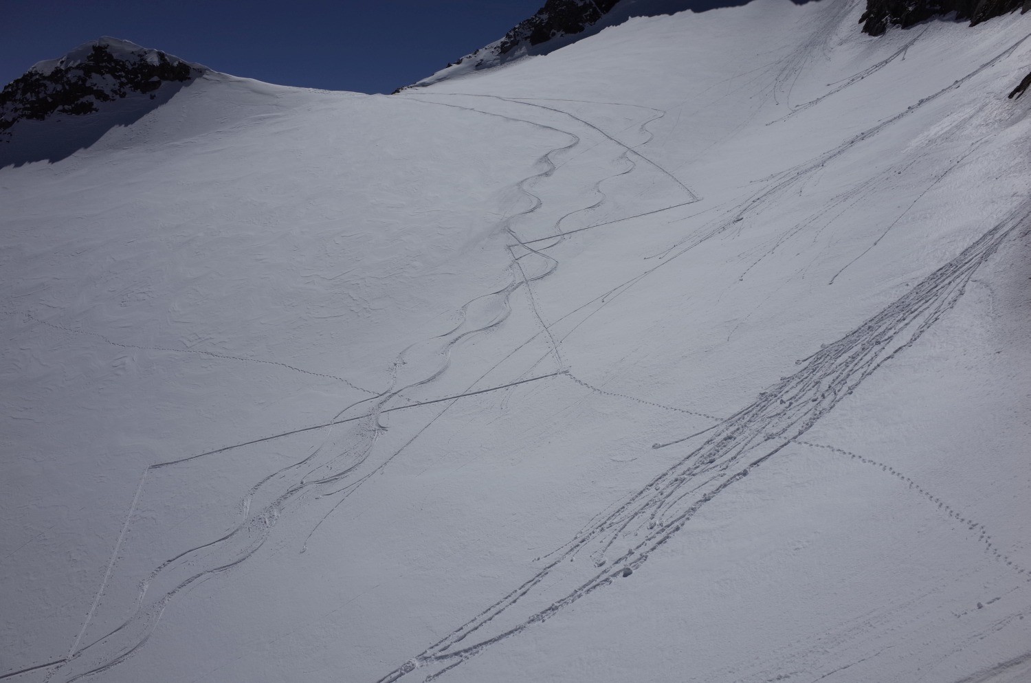 3 traces sur le Glacier du Rochail