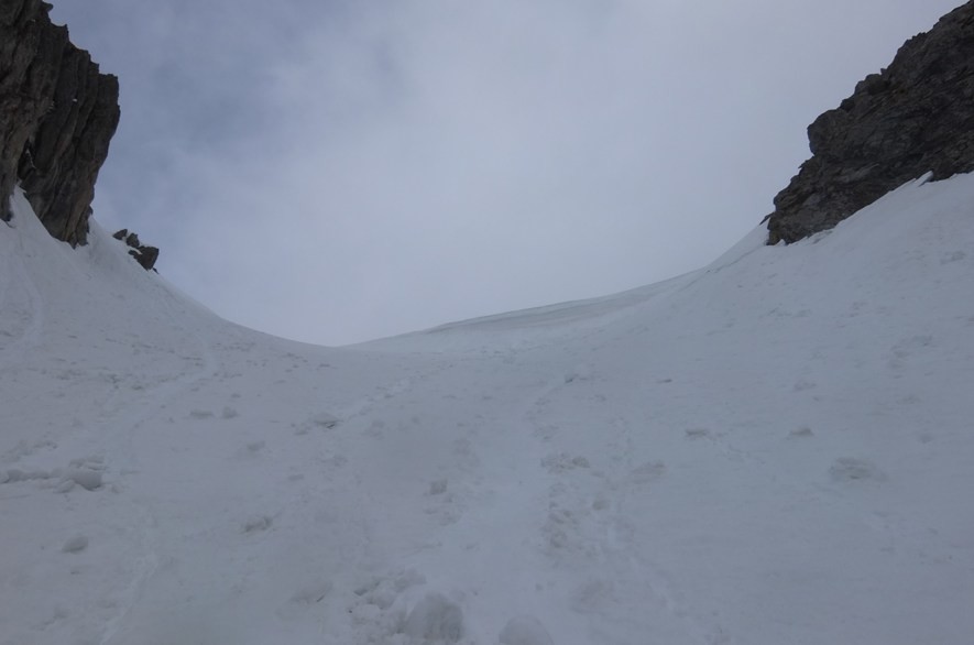 50 mètres sous le col
