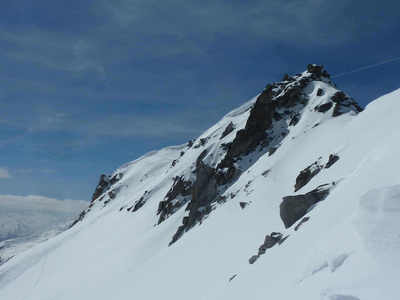 Piz Gendusas depuis la crête