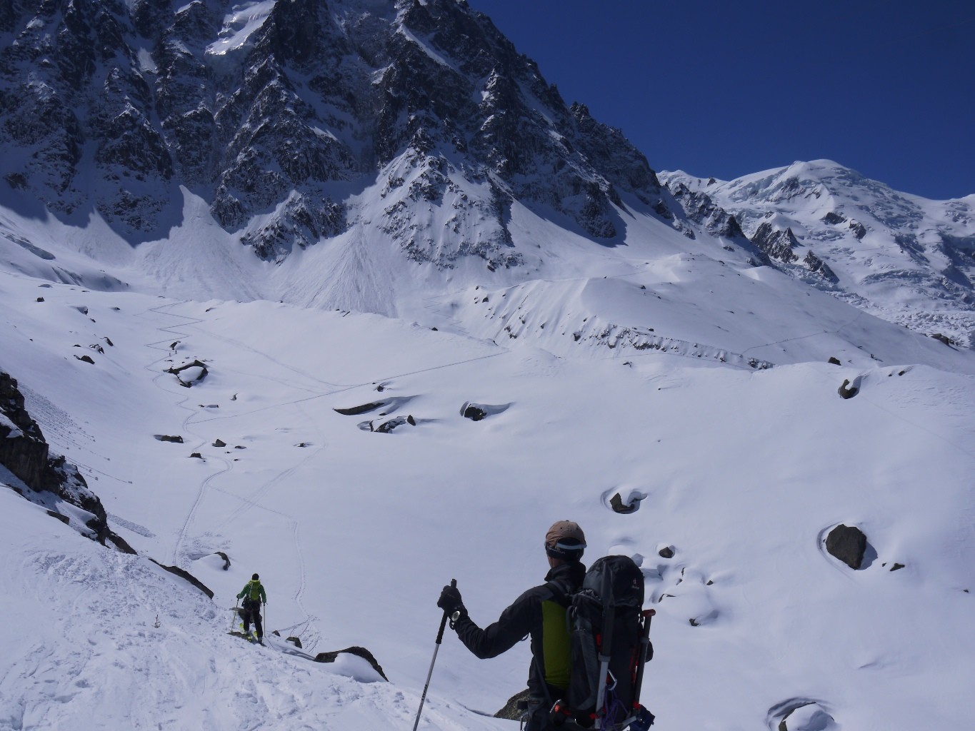 départ au plan de l'Aiguille