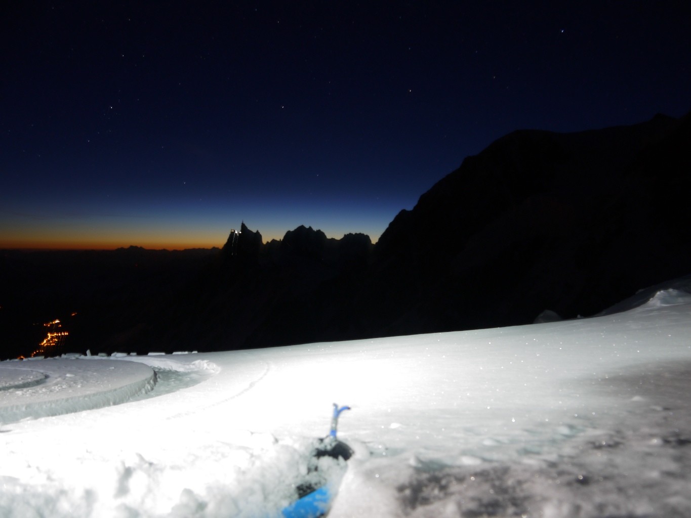 Ze lever sur l'Aiguille