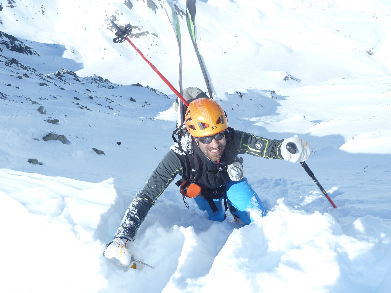 Christophe en plein effort