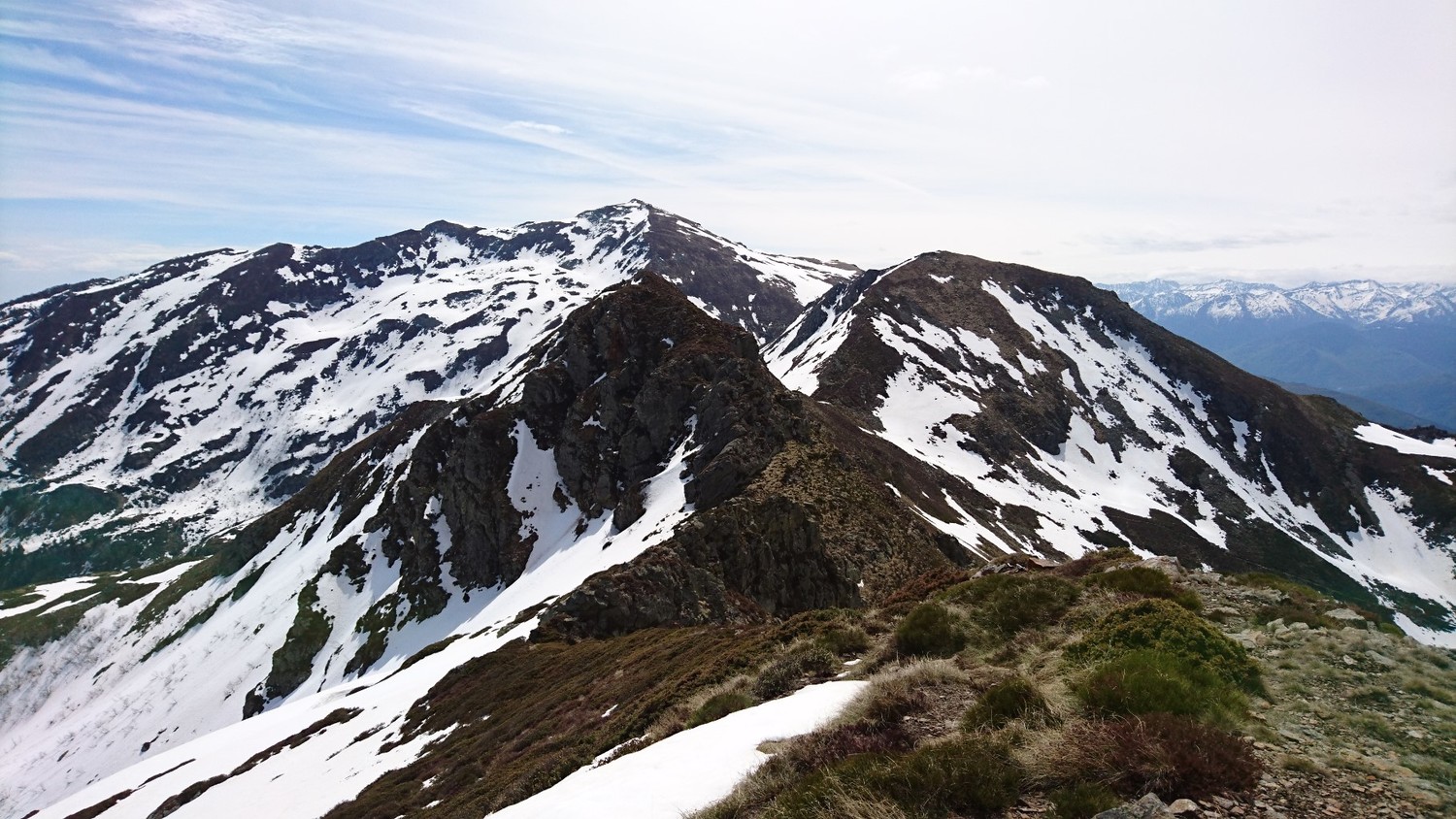 Depuis le Galinat, suite du parcours et la pointe 2128