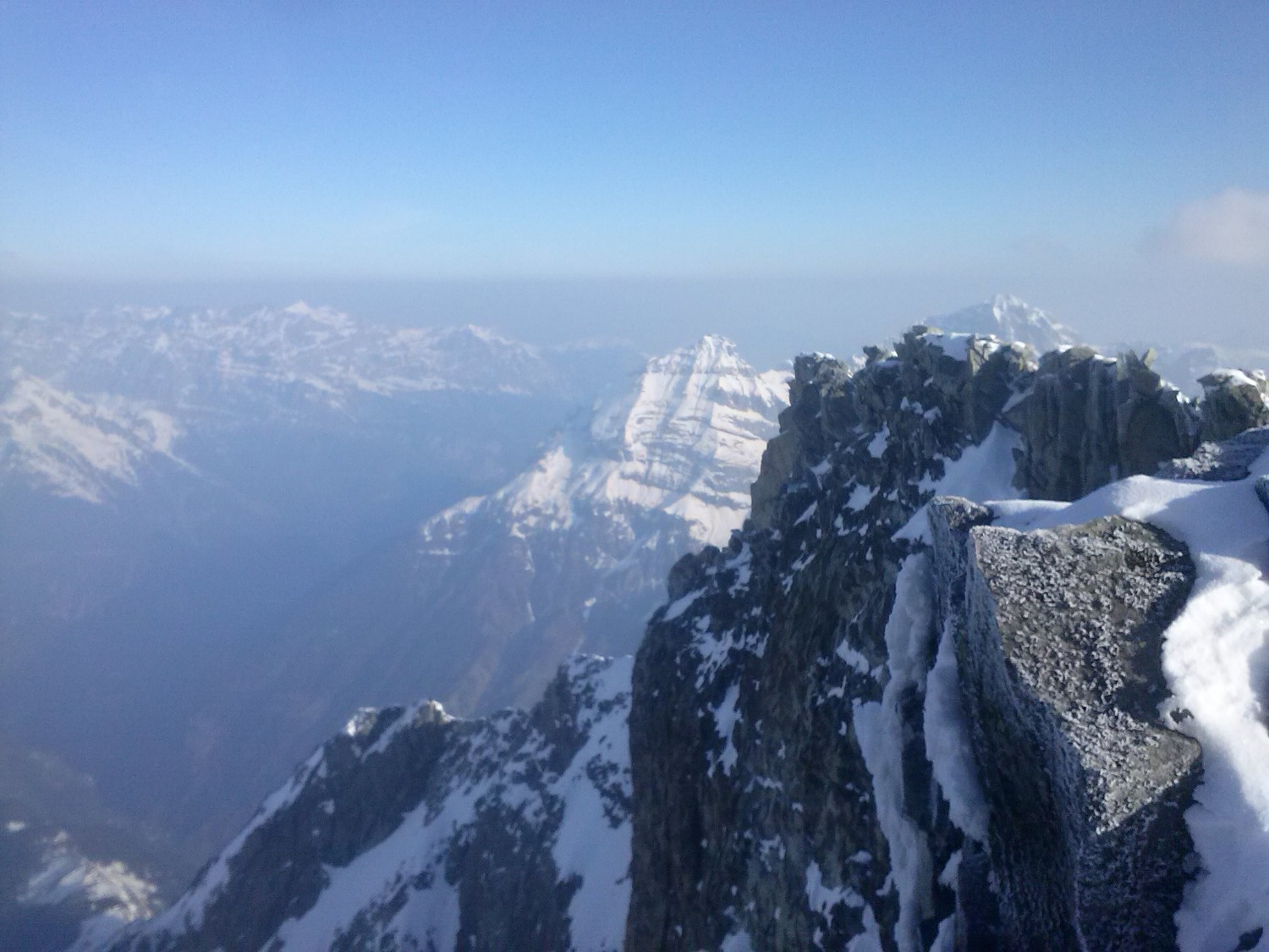 Vue du sommet vers le N