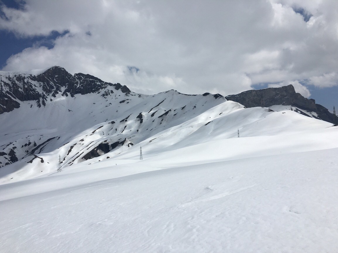 Arpelistock, arête de l'Arpille en conditions bôf, grande Croix, col du Sanetsch