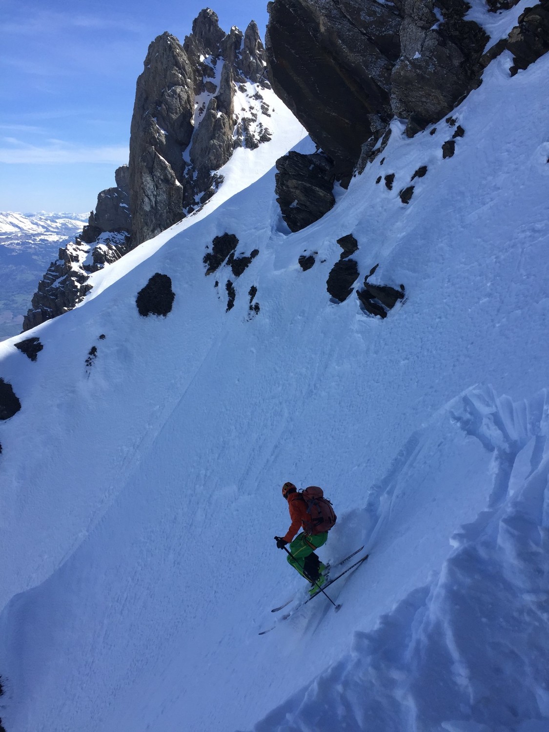 au dessus du 1 er rapel