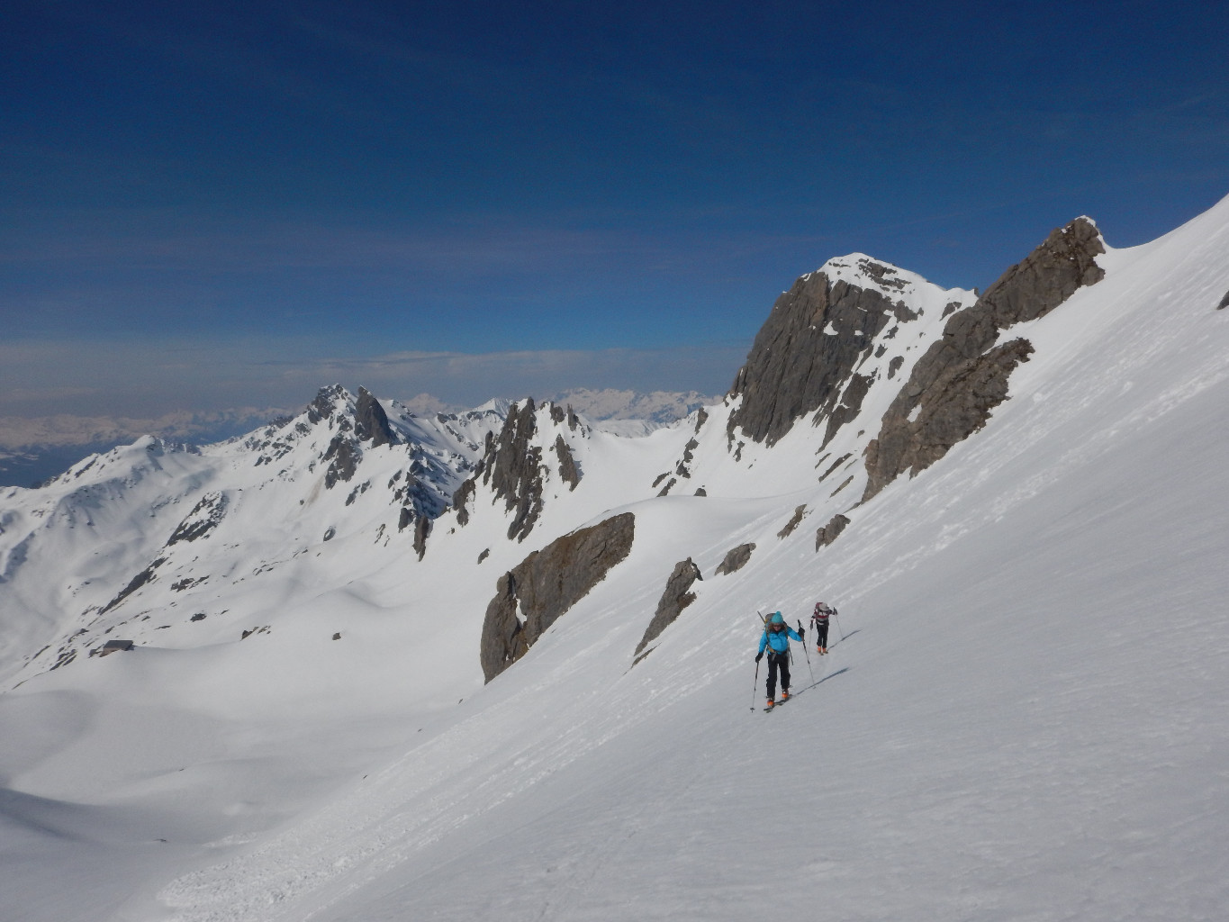 Montée au col du grand fond