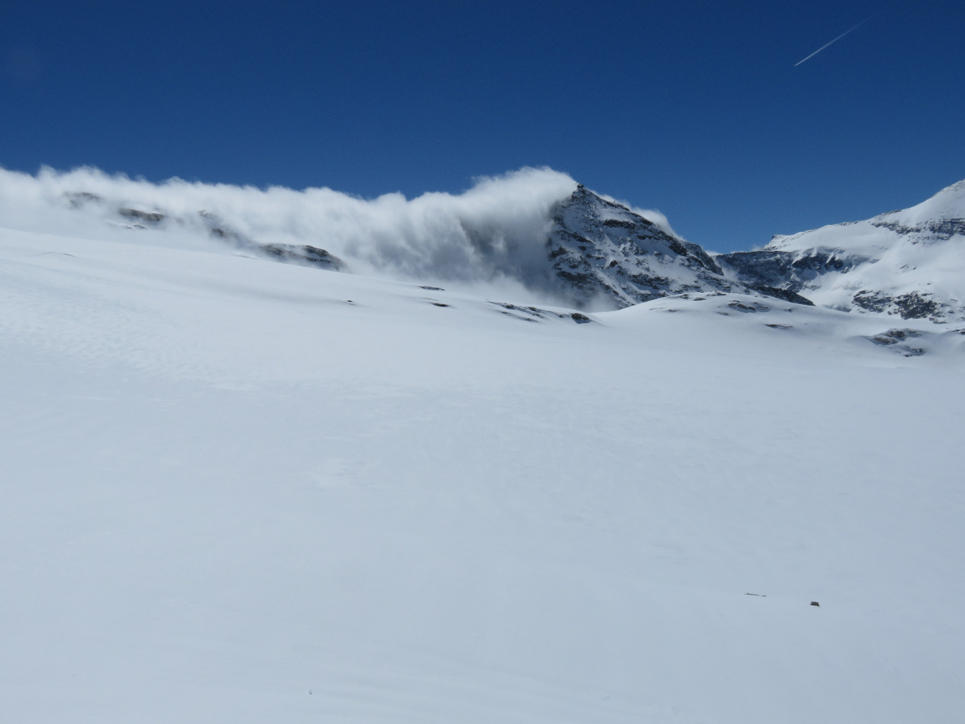 Nuages venant de l'Italie