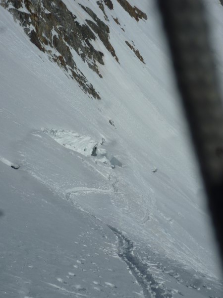 Pont de neige crevé