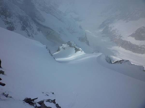 Descente sur l'Oberaletsch