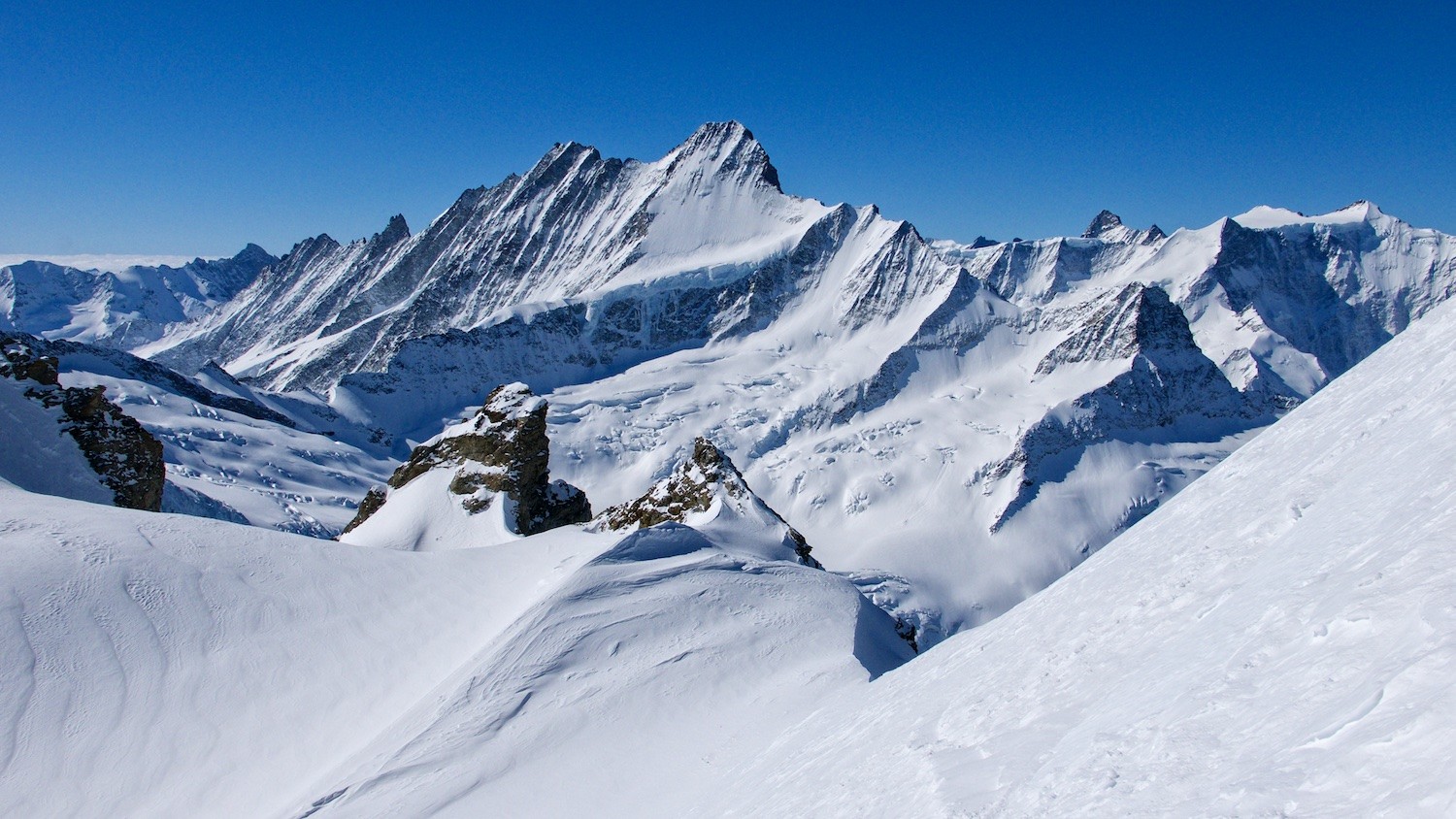 Schreckhorn depuis le Wettersattel