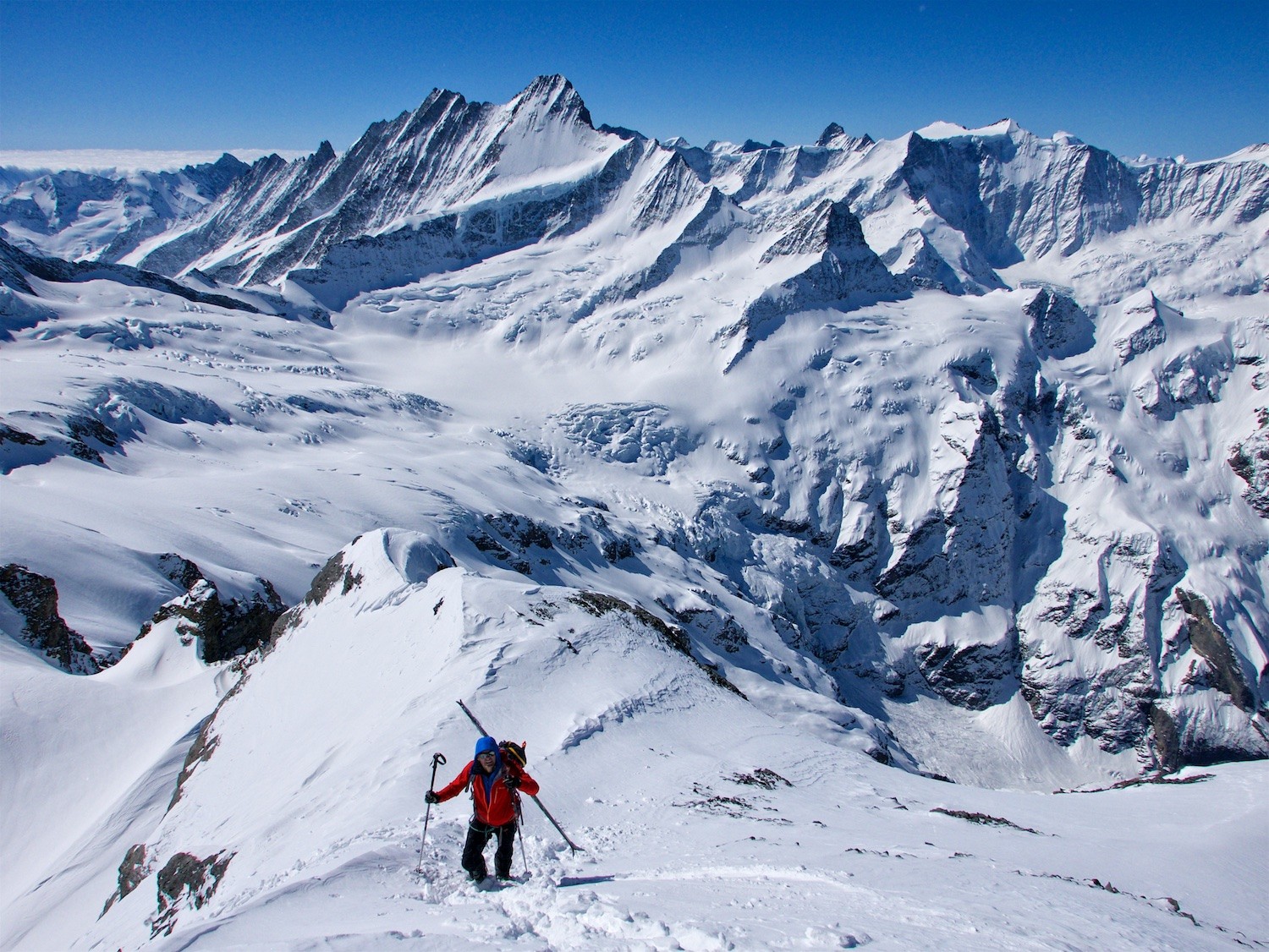 Arrivée au sommet