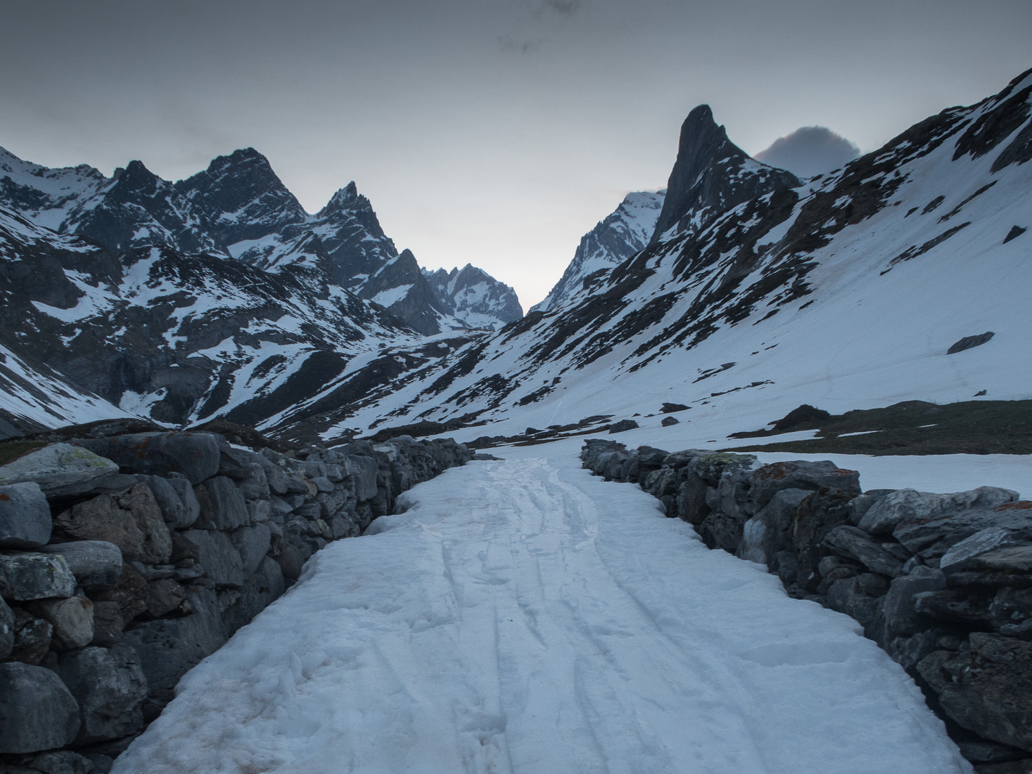 condition of snow from Chalet