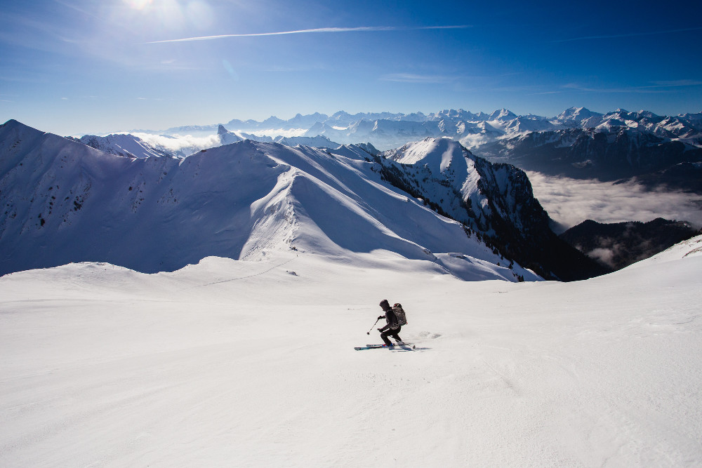 Bonne neige pour revenir au col