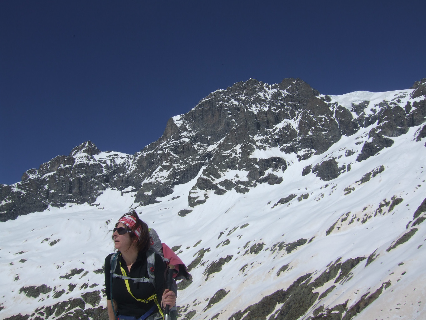 montée au refuge, les Rouies