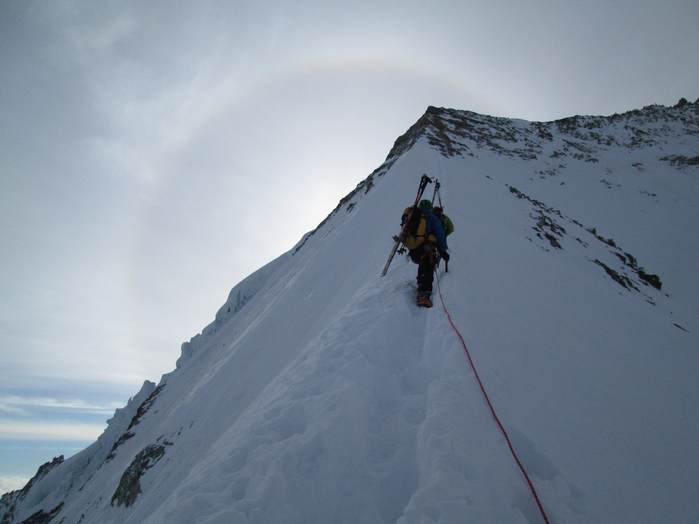Cresta iniziale dello Zinalrothorn