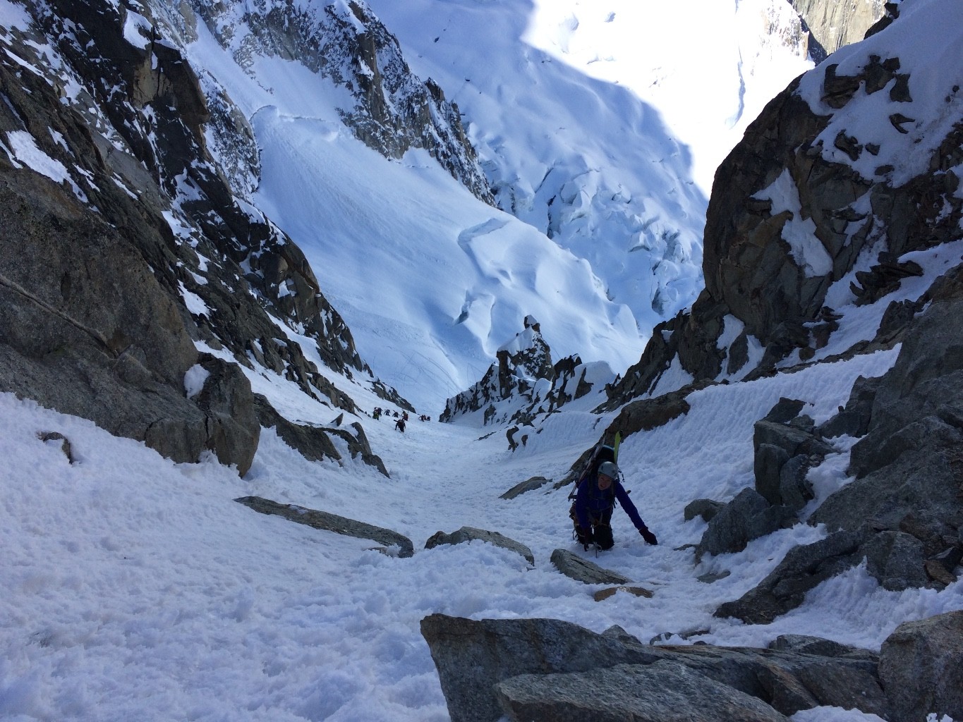 l'arrivée à la brèche