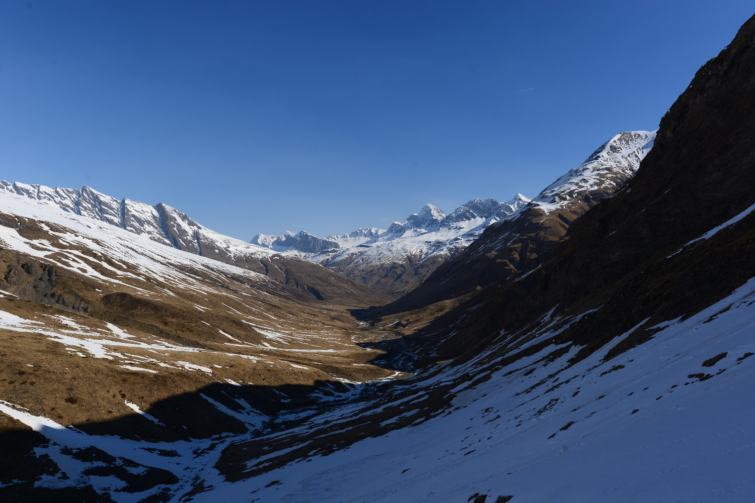 La Val Bregalga, sullo sfondo il Piz Platta 3392m