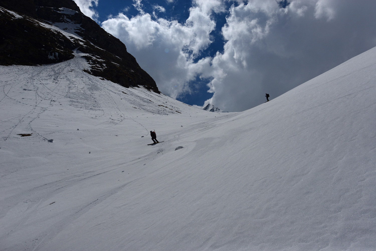 Scendendo dal Gletscherhorn 3107m