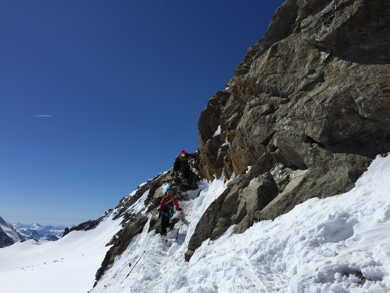 Départ de l'arête