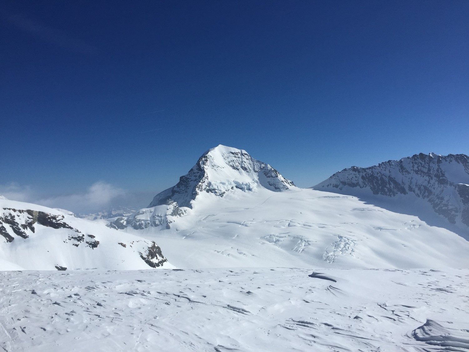 Vue du Mönch depuis l'Ebne Fluh