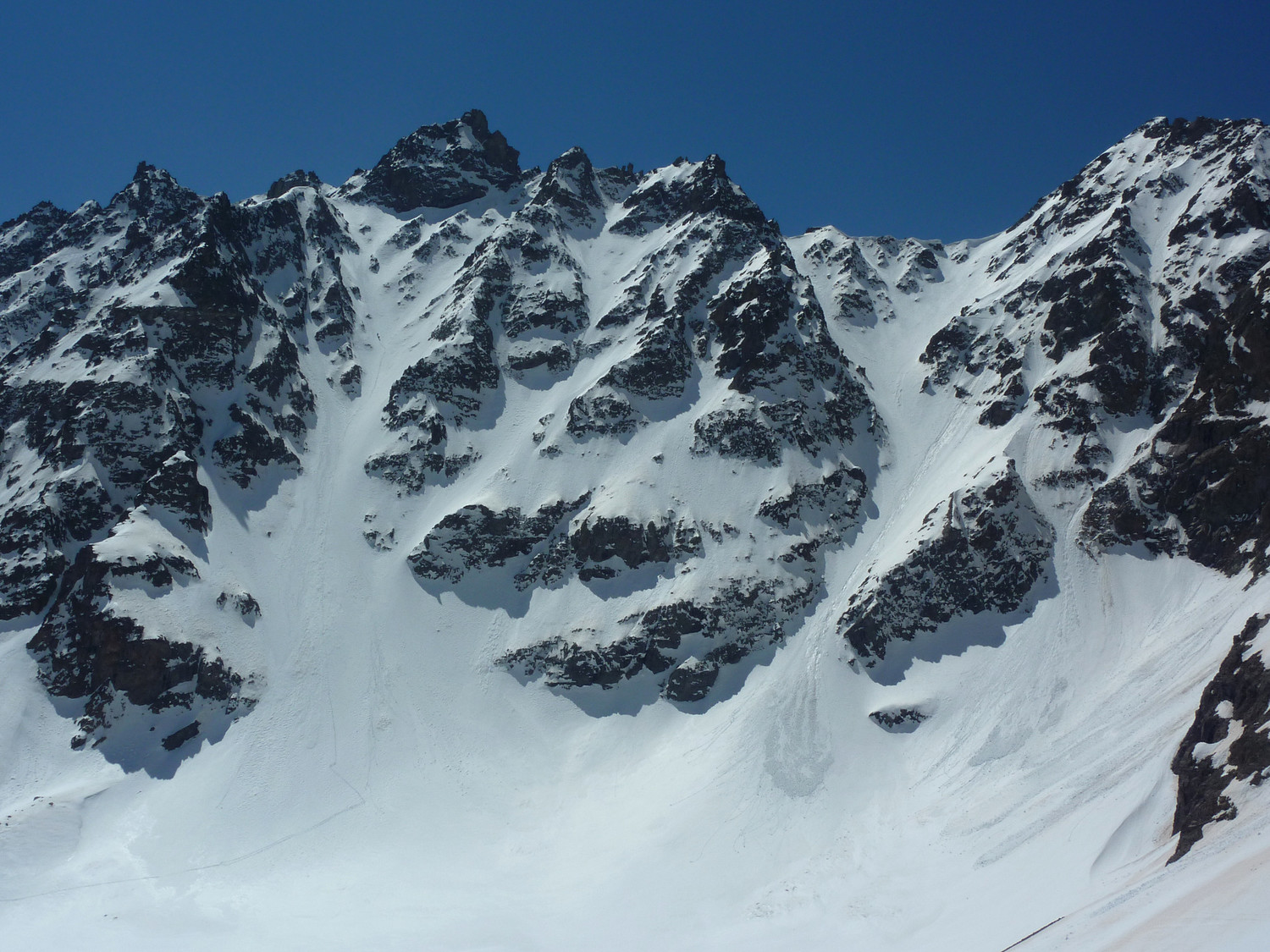 Pic du Lac de Combeynot : Couloirs N