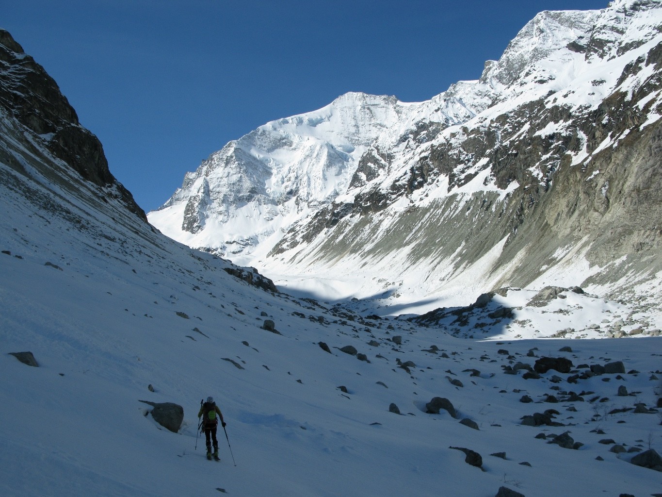 Salita lungo il Glacier de Zinal