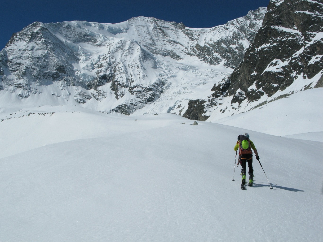 Salita lungo il Glacier de Zinal