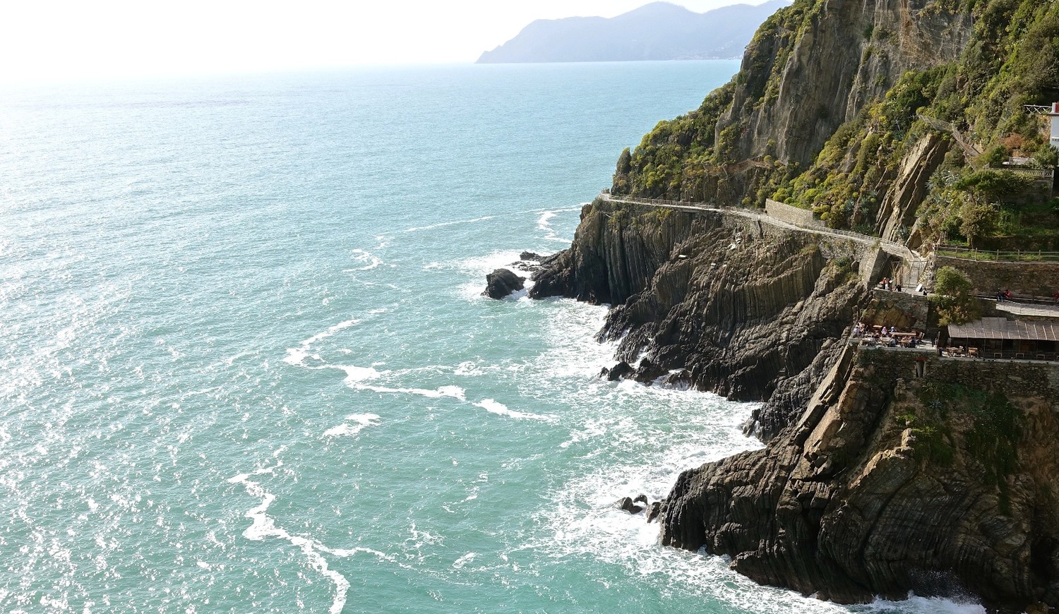 Le sentier n°2 au départ de Riomaggiore à Corniglia, interdit pour cause d'éboulement