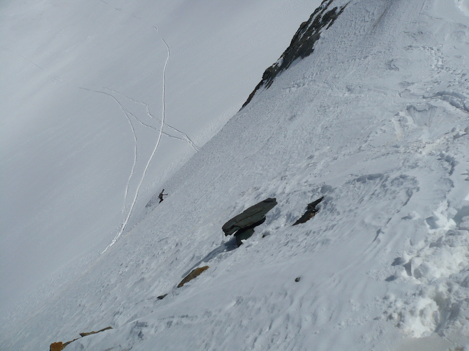 remontée vers le col