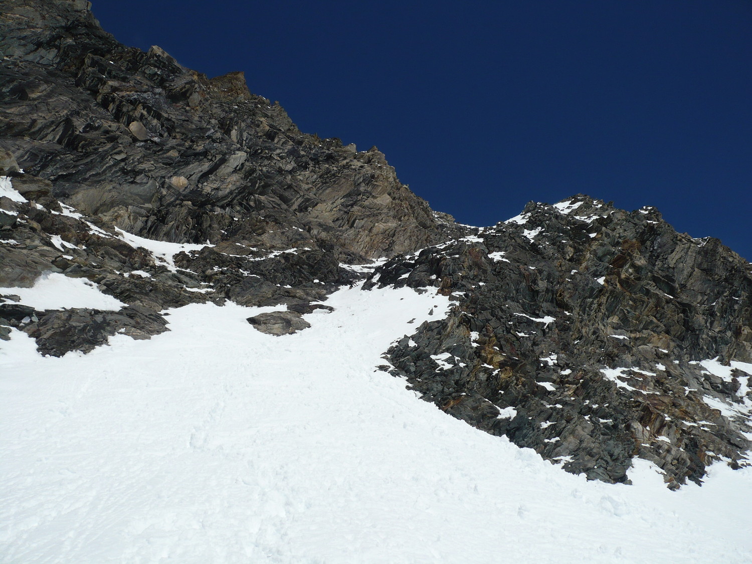 couloir avant le Festijoch classique