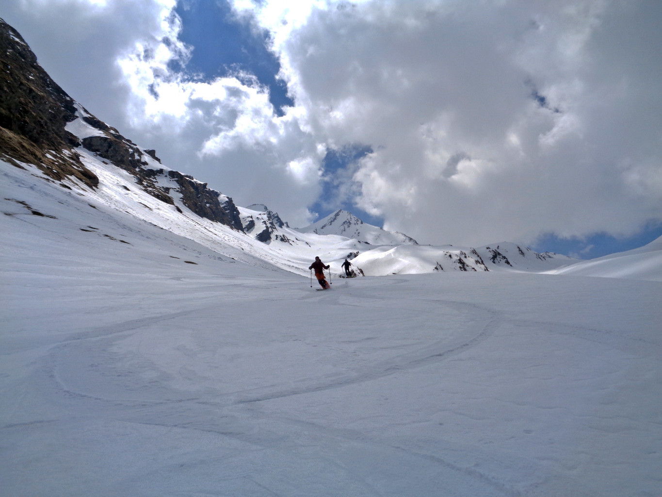 Scendendo dal Gletscherhorn su bella neve primaverile