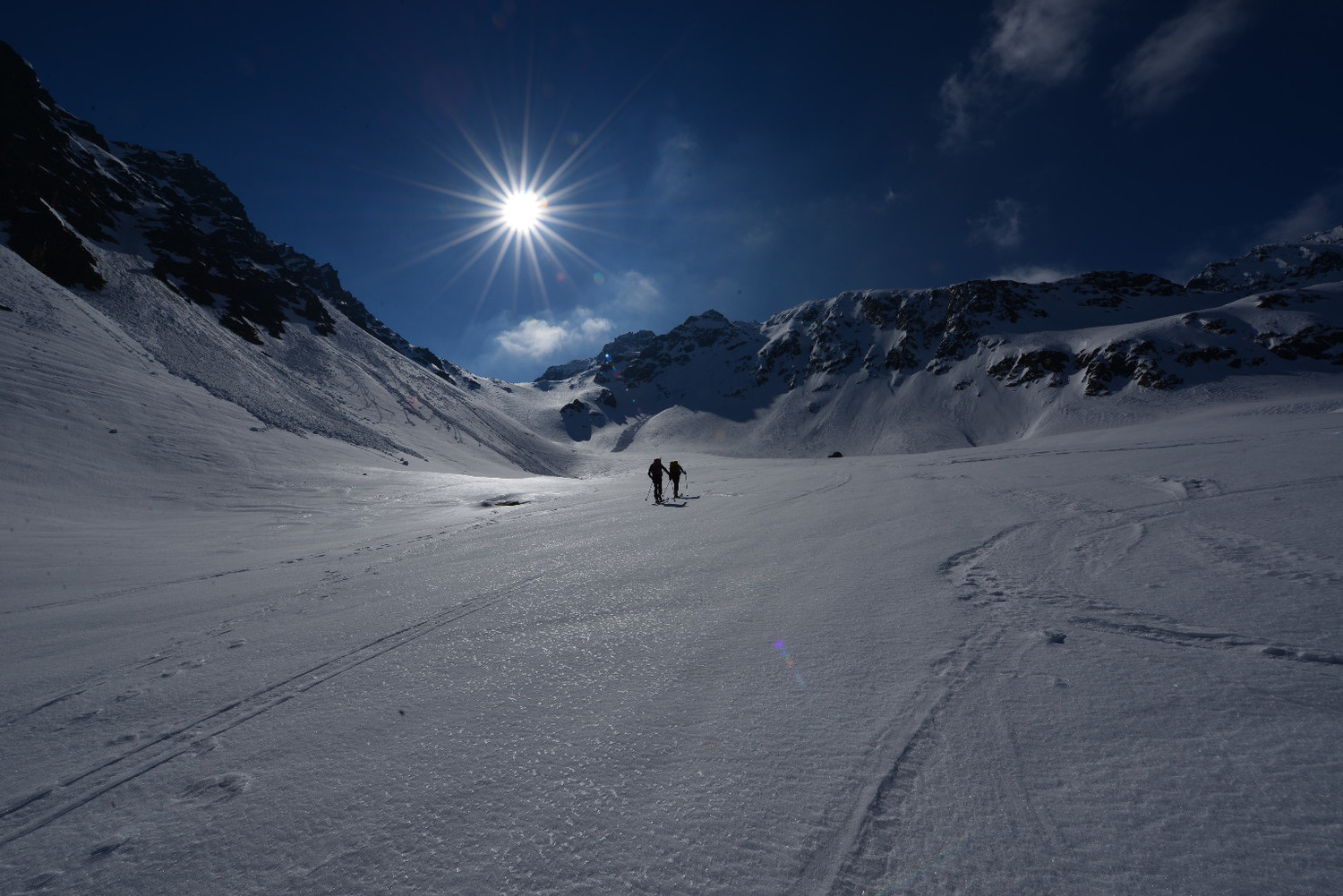 il bel vallone prima di giungere al colle dalla Chüealptal