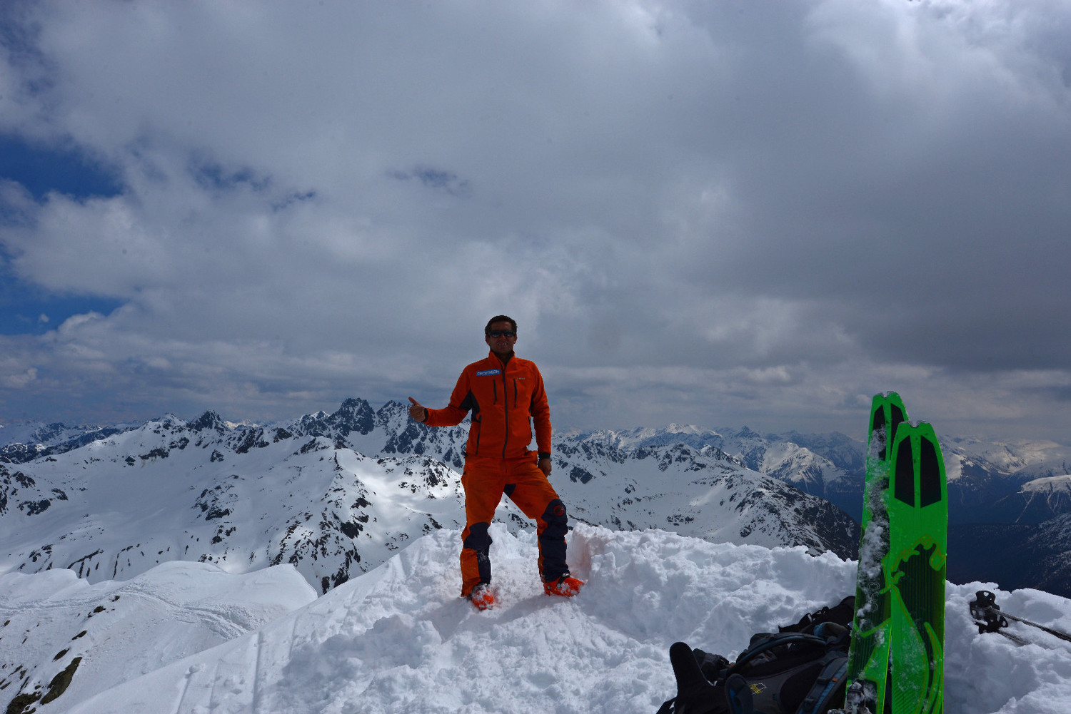 Io in cima al Chüealphorn 3077m
