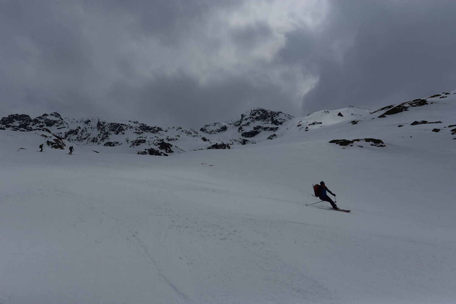 I bei pendii durante la discesa dal Chüealphorn 3077m