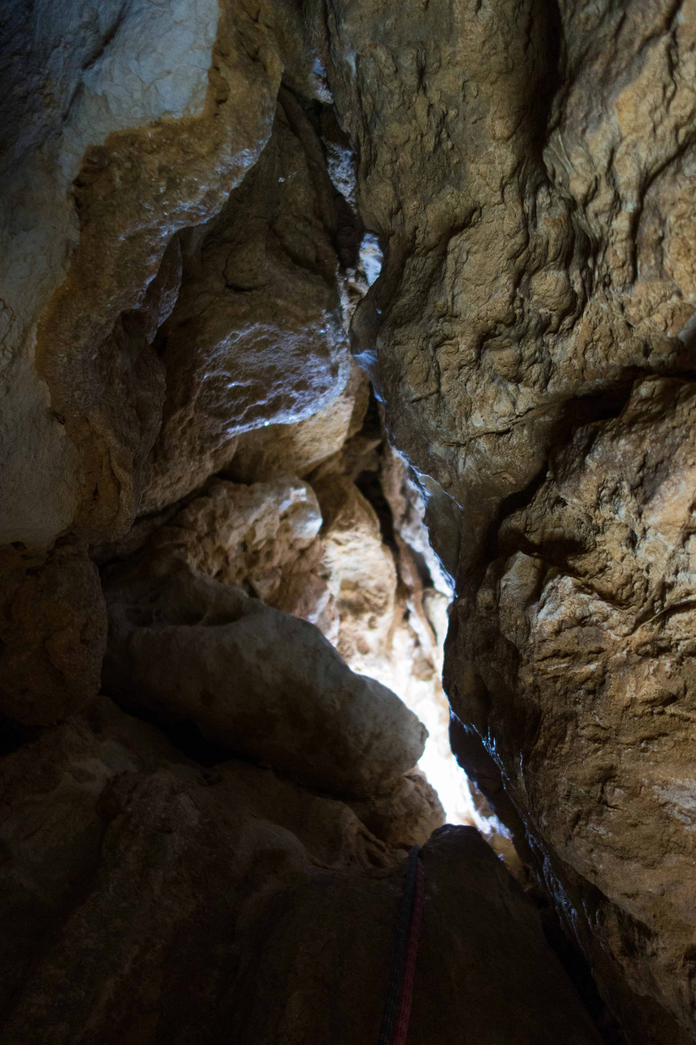 Cheminée du Cirque : le passage !!!