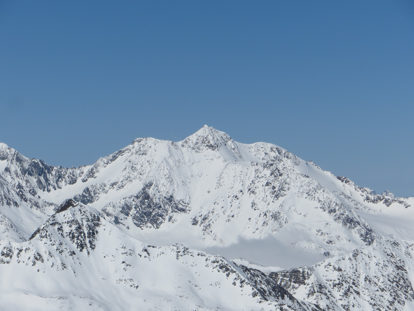 Wildspitze S face from Similaun