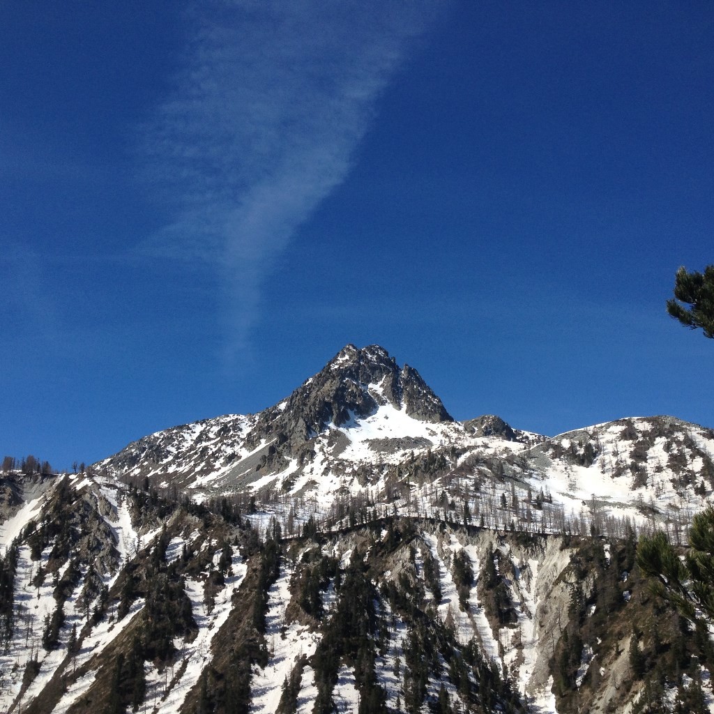 le Caire Archas (2632m) vu du Col de Salèse.