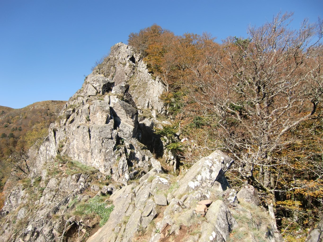 Début de l'arête
