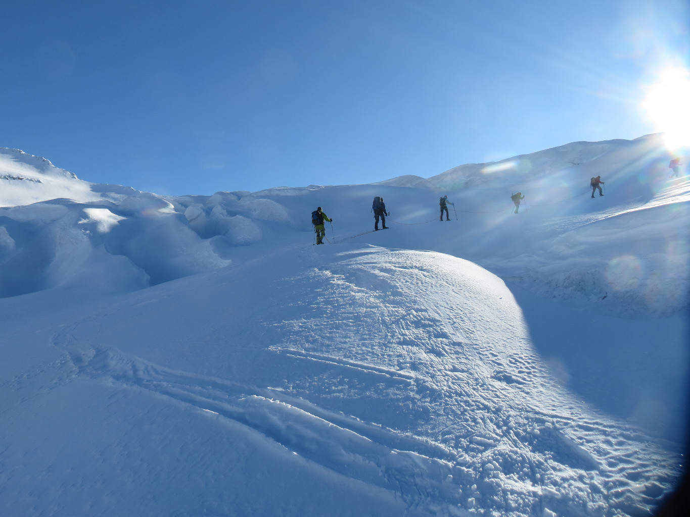 Crevasses around 2700m