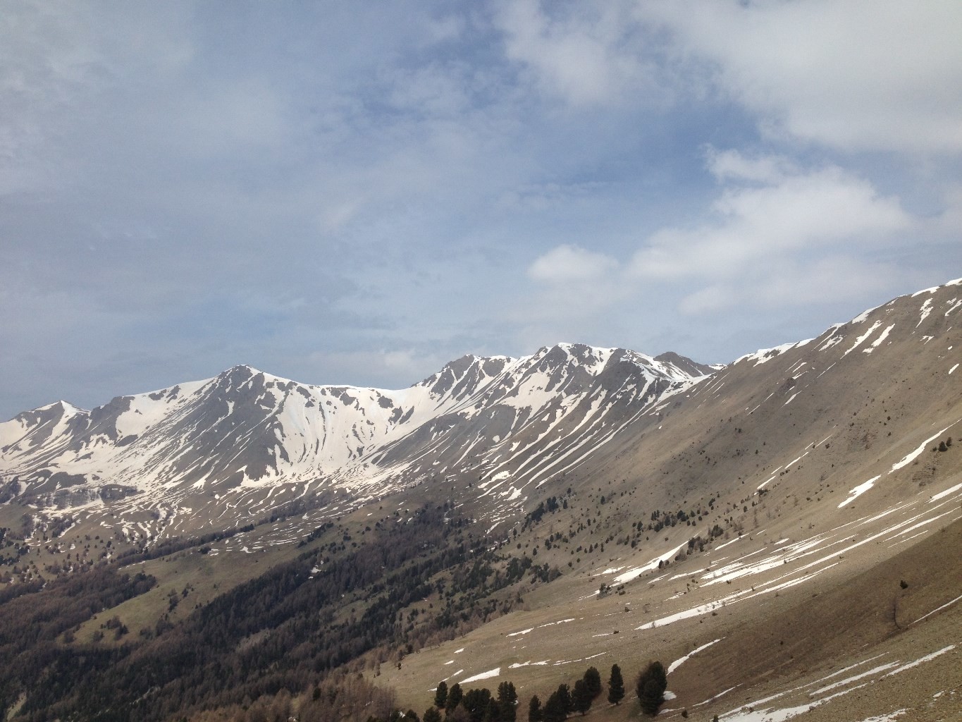 Le rocher des Cailles (2817m) et L'Aupillon (2916m)