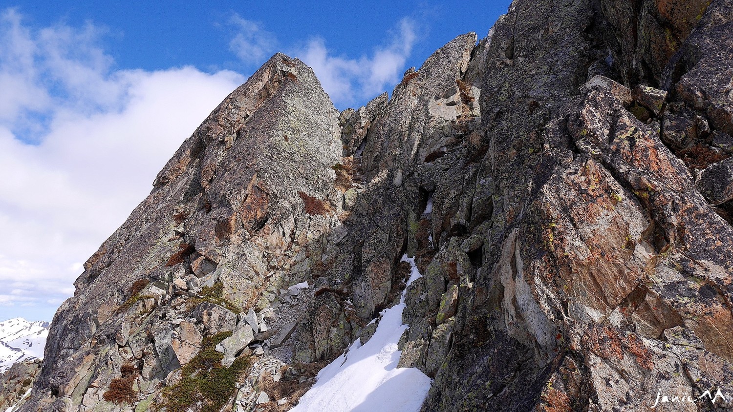 L'accès du sommet
