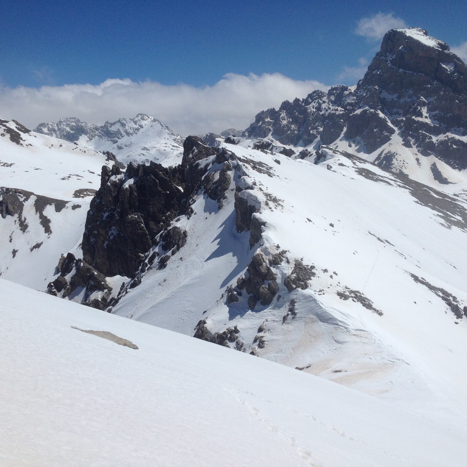 le Sommet 2981m, vu du sommet du Bec Roux