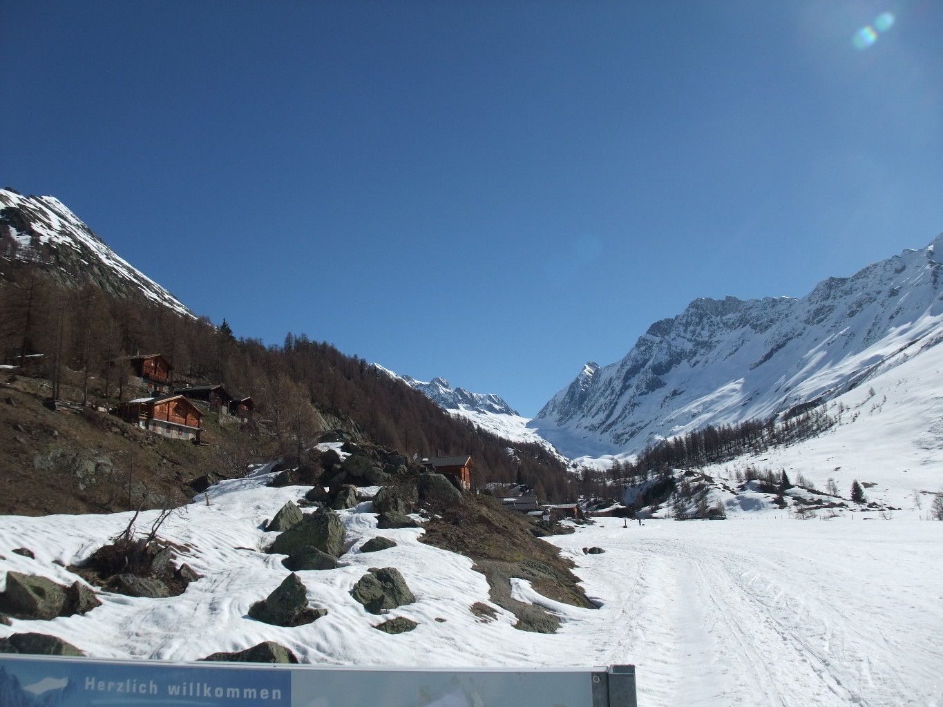 Lötschenlücke vu depuis Fafleralp