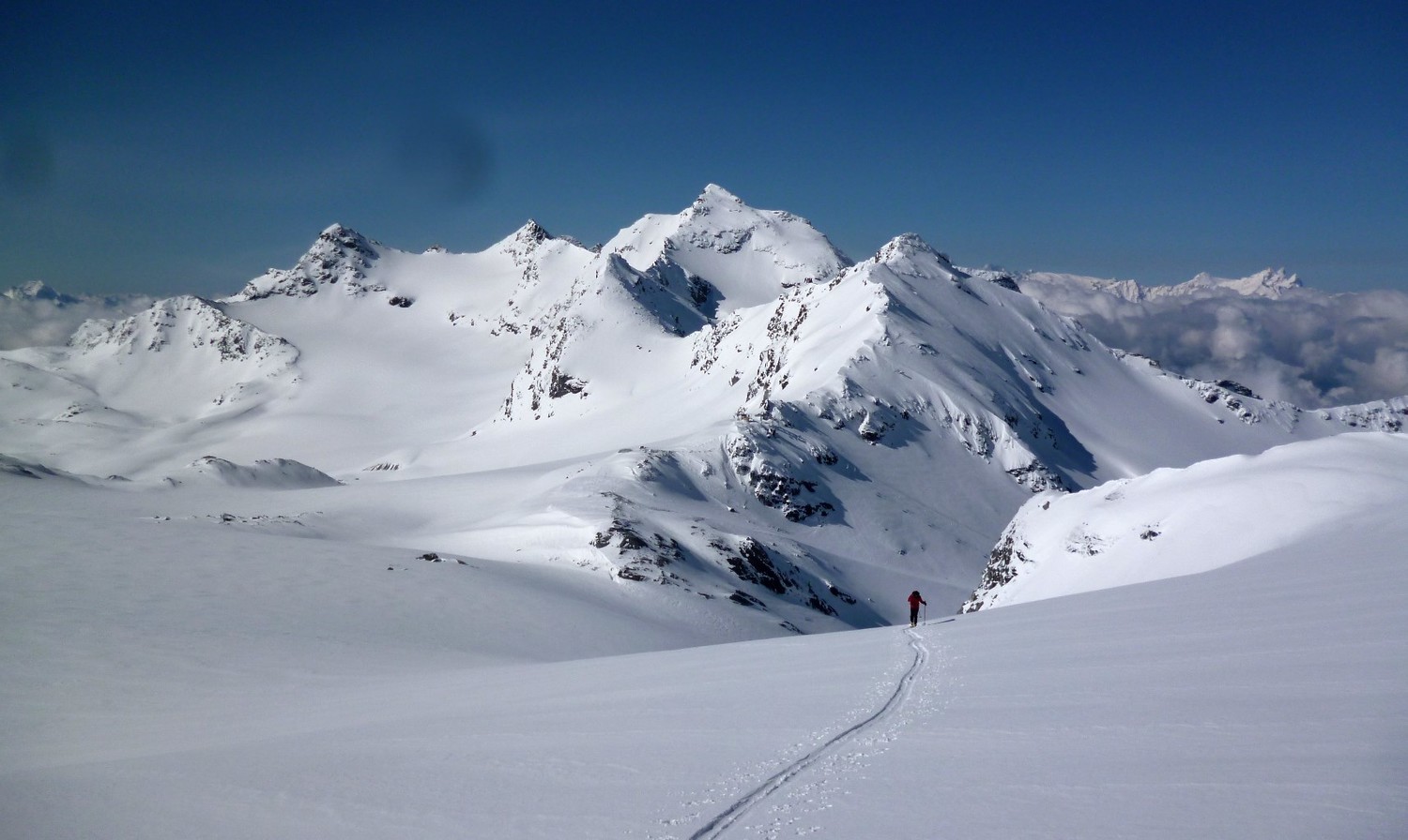 Sur le glacier de Chavière