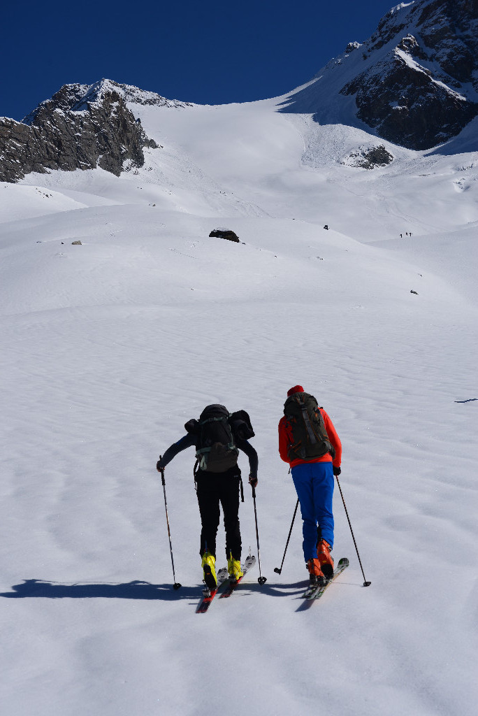 Verso la Sella di Pioda 3387m