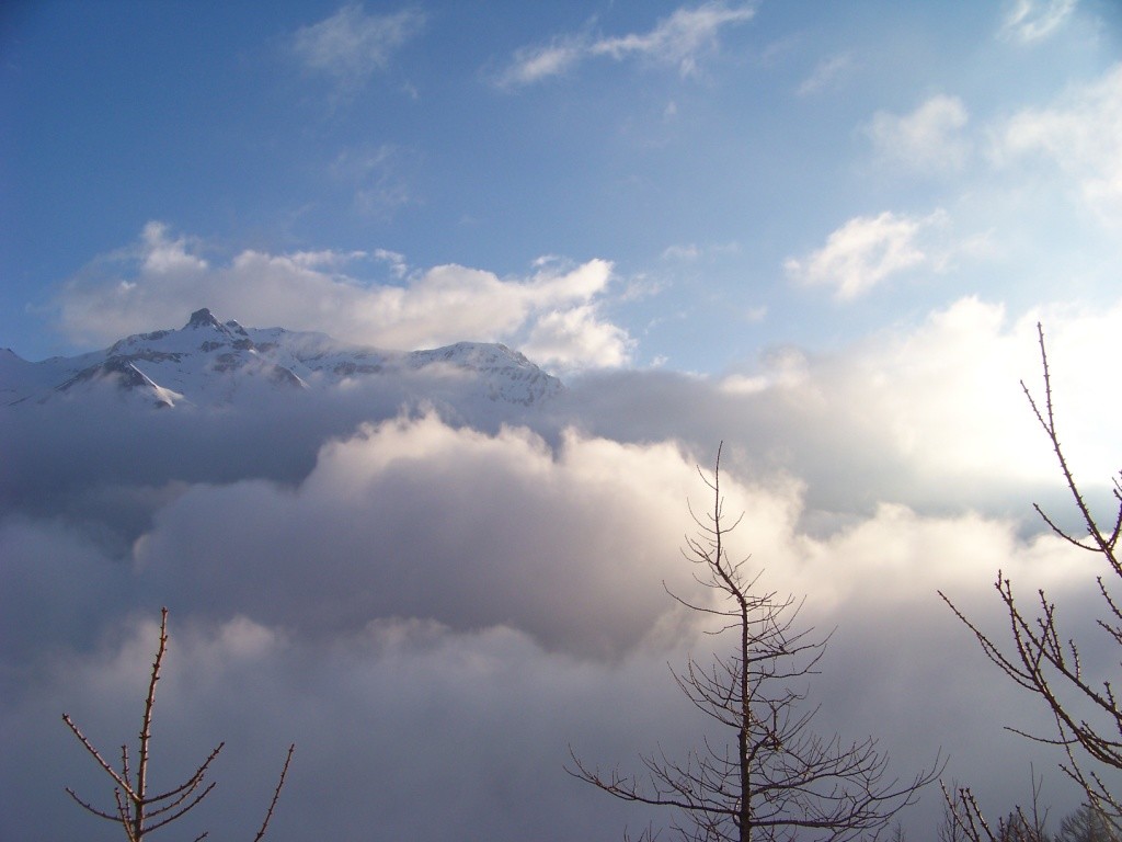 Brume en haute maurienne.